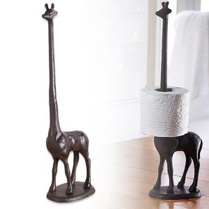 Toilet Roll Dispenser Cast Iron Giraffe Roll Holder Toilet Kitchen Paper Free Standing Storage Uk Toilet Roll Holders Home Furniture Diy