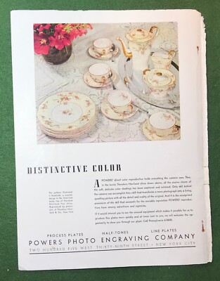 1940s large size magazine ad POWERS PHOTO ENGRAVING COMPANY advertisement 