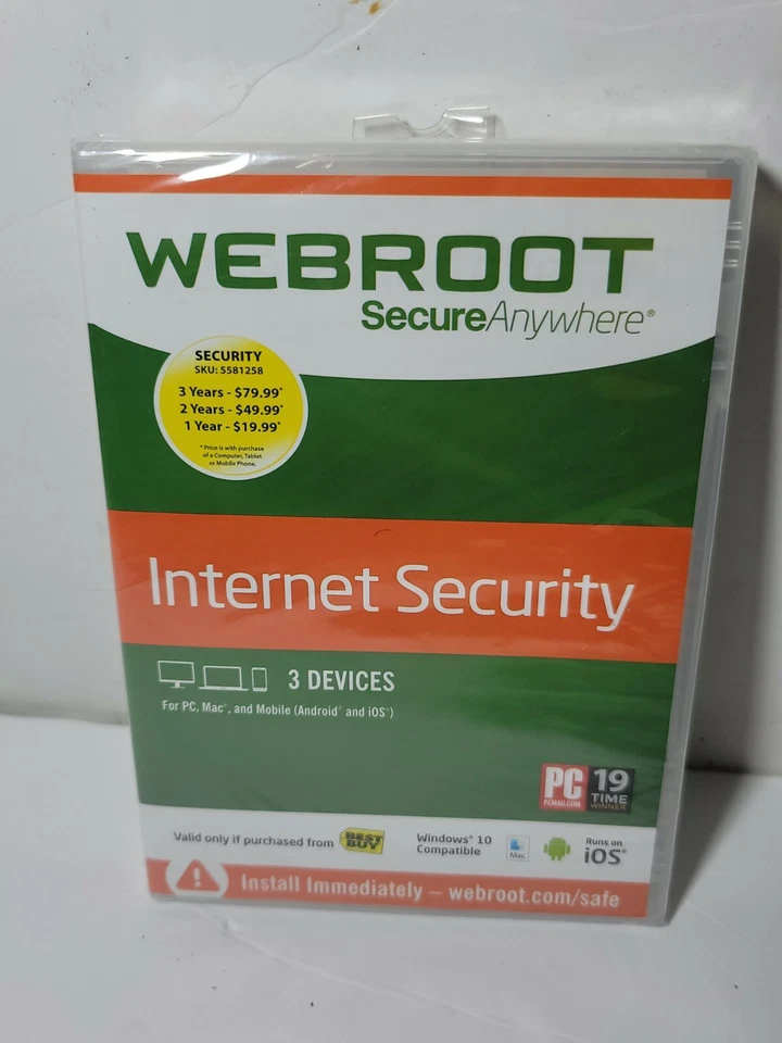 New.  Webroot Secure Anywhere. Internet Security w/ Antivirus. - Image 3 of 4