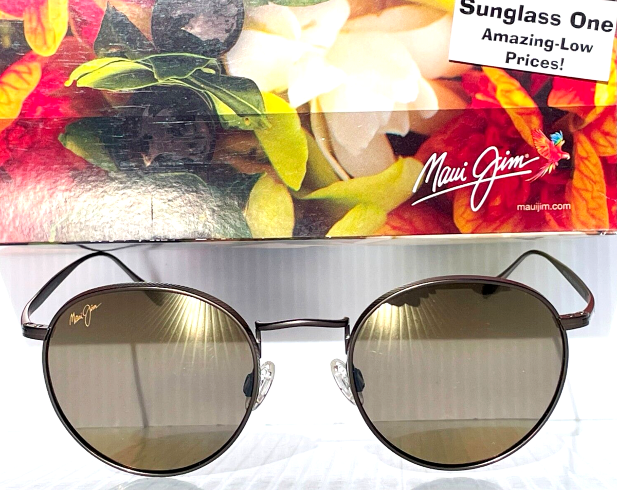 NEW Maui Jim NAUTILUS Bronze Titanium POLARIZED Bronze Lens