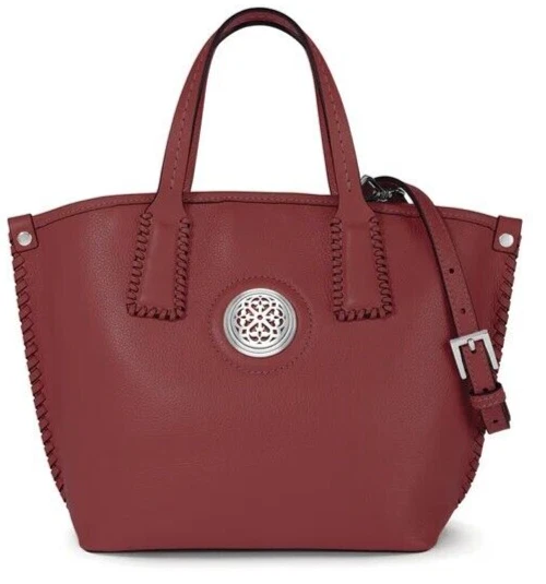 NWTag Brighton Ferrara ORIANA Ruby Red Leather Tote MSRP $455