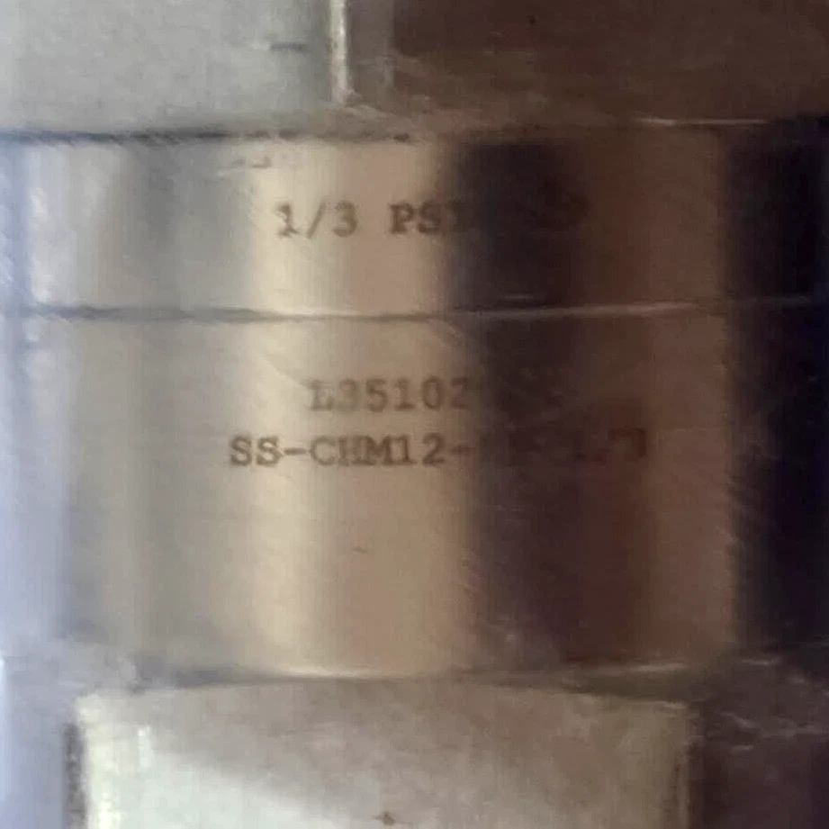 Swagelok SS-CHM12-EP-1/3, Stainless Steel Poppet Check Valve 5000 PSIG 3/4" MNPT - Image 3 of 4