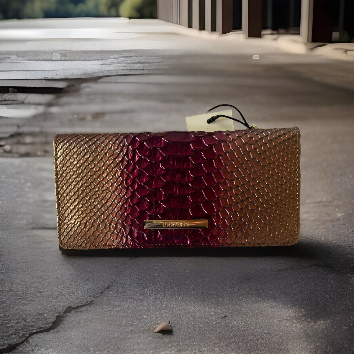 BRAHMIN Maddie Pomegranate and matching Ady wallet Brahmin Ady wallet (color is pomegranate) | Mercari main image 2