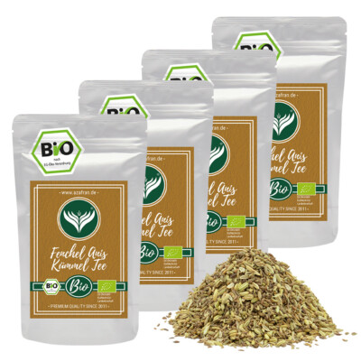 BIO Fenchel Anis Kümmel Tee - lose Teemischung - Natur 1kg