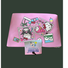 New Sanrio Hello Kitty My Melody Kuromi pink travel pouch/cosmetic bag with zipp