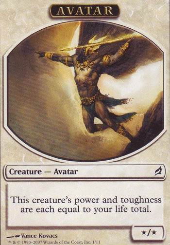 1x Avatar Token Heavy Play MTG Magic - Kid Icarus -
