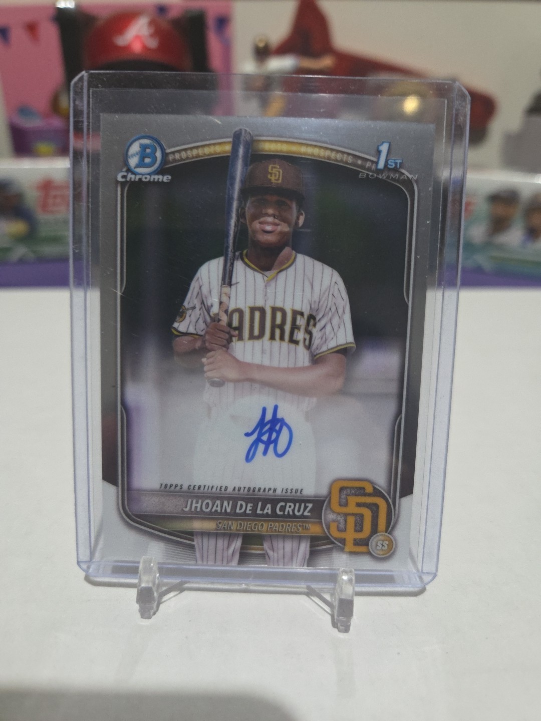 2025 Bowman Chrome Baseball Jhoan De La Cruz Auto 1ST CPA-JDL Padres Autograph