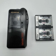 Olympus Pearlcorder S924 Microcassette Recorder Mini Cassette Tape Untested Asis