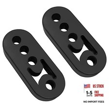 2pcs Rubber Exhaust Hangers Insulator 4 Holes Universal Hole Size 4 Holes