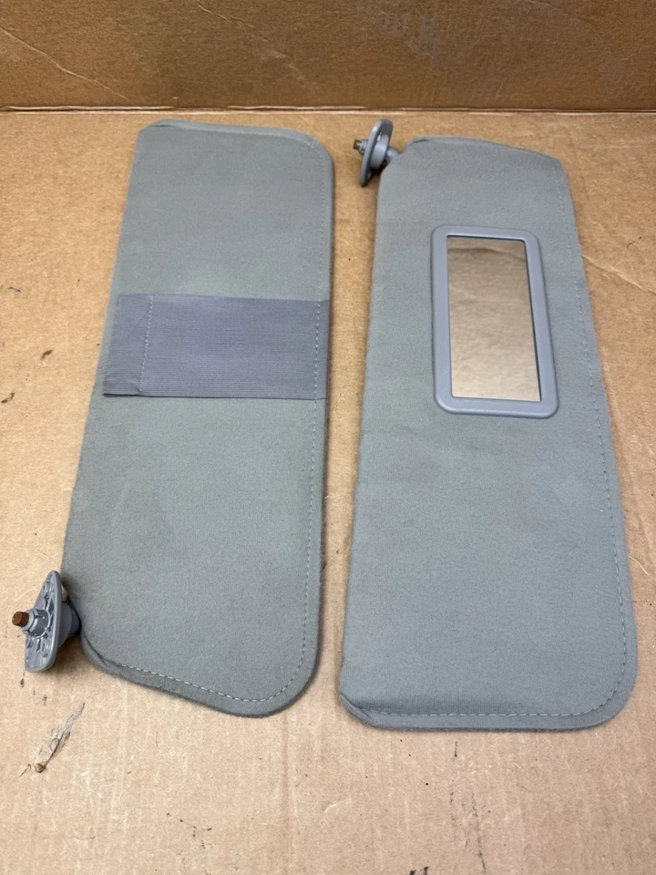 1988-1999 Chevrolet Silverado GMC Sierra грузовик комплект солнцезащитных козырьков x 2 серый ткани OEM - Изображение 2 из 4