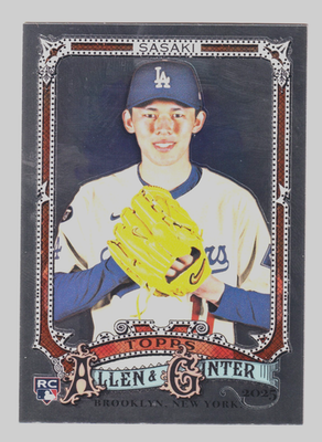 ☆ローリーゲイツ☆ LAURIE GATES☆ヴィンテージ ☆希少☆クッキージャ 2025 Topps Allen Ginter CHROME #92 ROKI SASAKI RC Rookie Los
