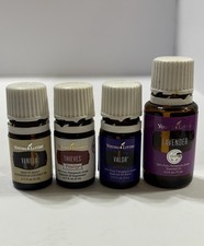 Young Living Essential Oils Lot of 4 Unwashed Empty Bottles 5ml 3  15ml 1 