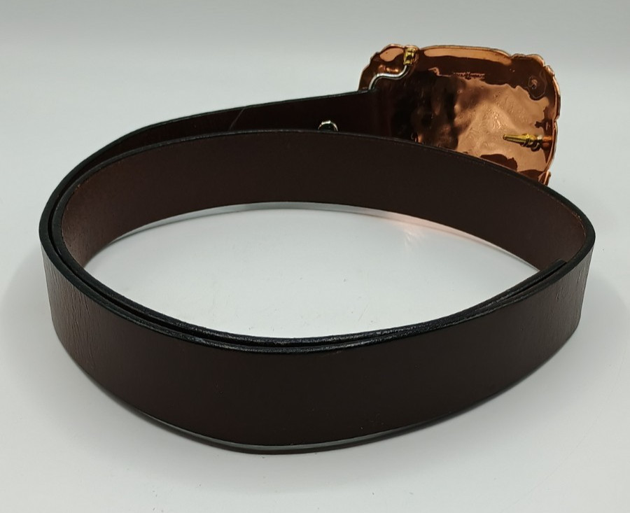 Red Bluff Buckles Cowboy Green Rider I Champion Western Trophy Leather Belt