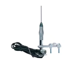 AM/FM Mirror Mount Stainless Steel Antenna Kit with 2 In. Shock Spring, 28 In.