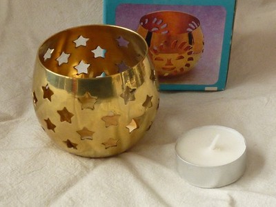 Brass Tea Light ''Star''