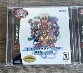 Phantasy Star Online Ver. 1 & 2 (Sega Dreamcast) CIB Excellent Condition