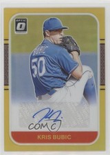 2021 Donruss Optic Retro 1987 Signatures Gold Prizm 1/10 Kris Bubic Auto w6o