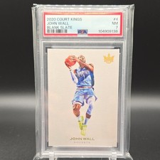 Panini Court Kings John Wall Houston Rockets #4 Blank Slate Insert PSA 7 2020-21
