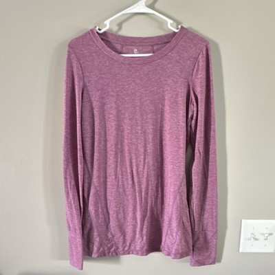 GapFit Breathe Purple Long Sleeve Tall Women's Lightweight Athletic Top S