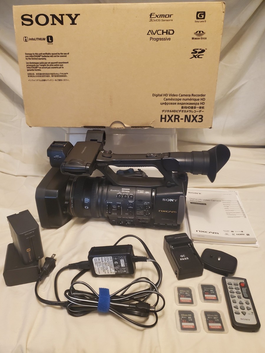 yappopokiyappo！SONY HXR-NX3 NXCAM SONY NXCAM Camcorder HXR-NX3 Full HD (Operation Time 530H