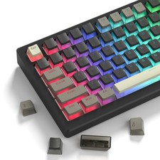 PBT Shine Through Keycaps for Mechanical Keyboard Pudding Keycaps 143 Keys
