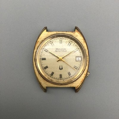 Vintage Bulova Accutron Tuning Fork Mens Watch 34mm 10K RGP Brown Leather Band Bulova Accutron Tuning Fork Movement | Gold-Filled | 1967  main image 4
