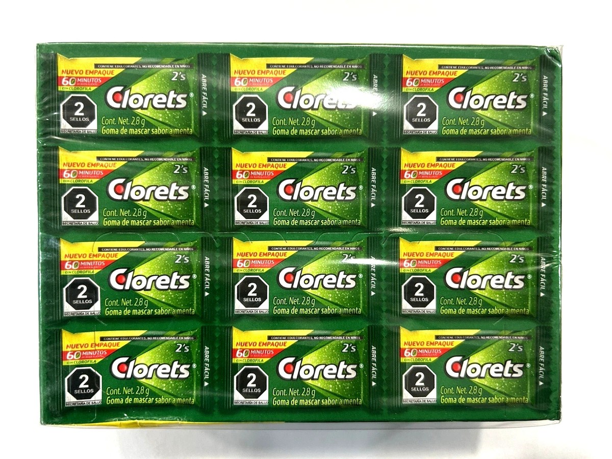 Clorets Gums, 4 PACK! Clorets 60 Pack Mint Flavored Gum – 480