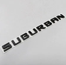 Gloss Black Suburban Emblem Letters Badge Nameplate Door Liftgate