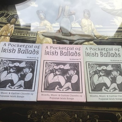 Vintage Irish Songbooks   A Pocketful Of Irish Ballads   Volumes. 2,  3,   & 4