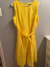NEW NWOT Tommy Hilfiger women's dress yellow size 16