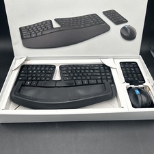 Microsoft Sculpt Ergonomic Desktop Keyboard Mouse Dongle NON WORKING PARTS ONLY