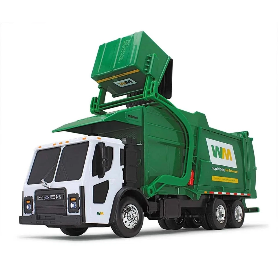 First Gear 1/25 Waste Management Mack Garbage Truck Front Load Bin 70-0616D - Image 2 of 4