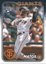 LUIS MATOS 2024 TOPPS ROOKIE CARD #28 GIANTS