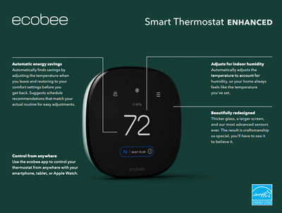 Lot of 2 New Ecobee Smart Thermostat Enhanced - Brand New Sealed: Bundled Price