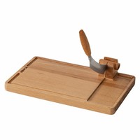 Boska KäSeschneider Lumberjack Amigo Mit Schneidebrett, Buche, Edelstahl, 850535