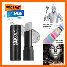 Silver Eye Black Stick, Waterproof Face Body Paint for Baseball Softball