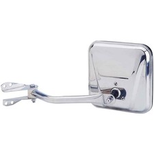 K-Source 60022C Replacement Mirror for 53-86 JEEP CJ Stainless Steel-Driver Side