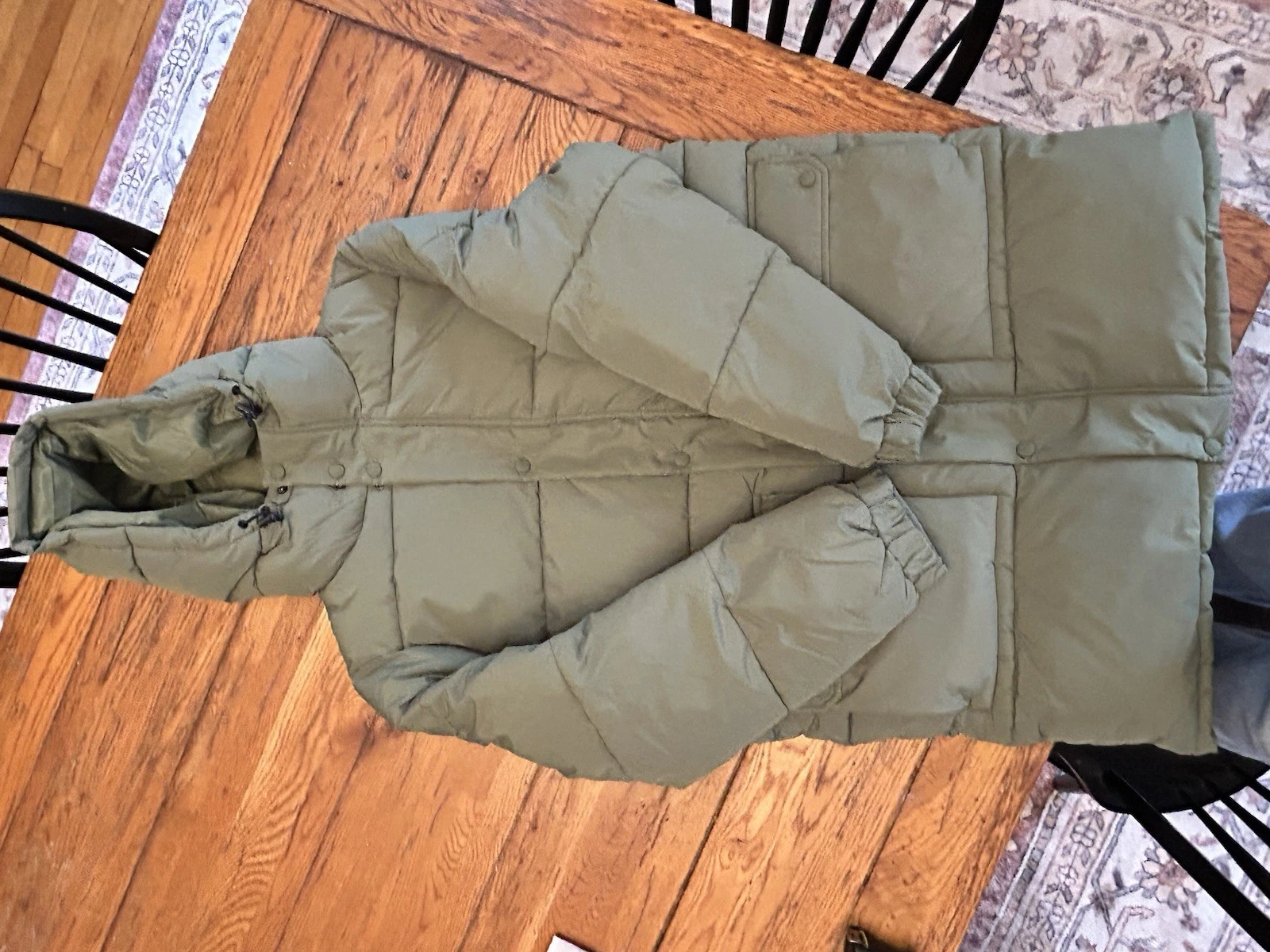 LCKR Norse Puffer Jacket Size Medium Green