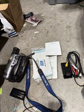 Look At ThisSony Handy Cam Video Camera, With Everything And It Works!