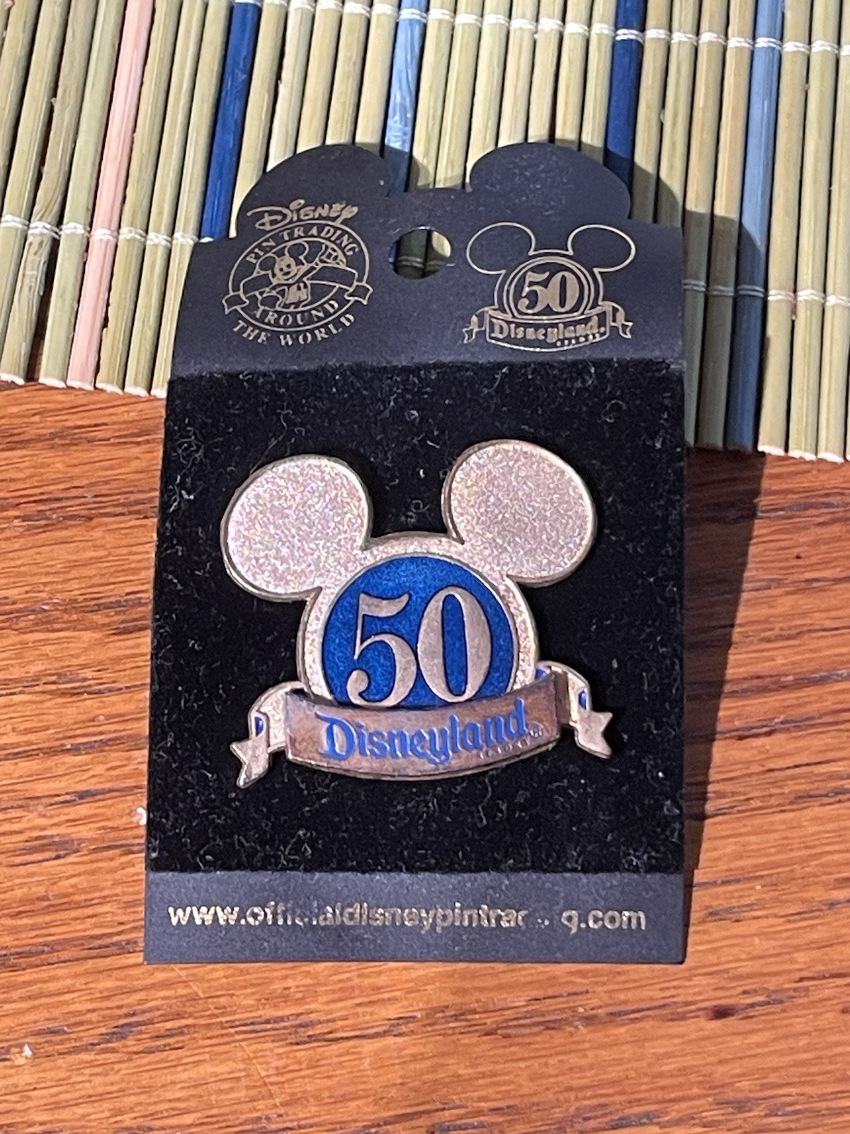 Disney Disneyland  50th Anniversary Mickey Mouse Ears Pin