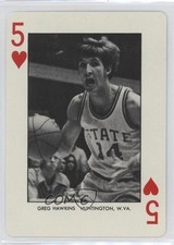 1973 North Carolina State Wolfpack Playing Cards White Back Greg Hawkins #5H 0q3