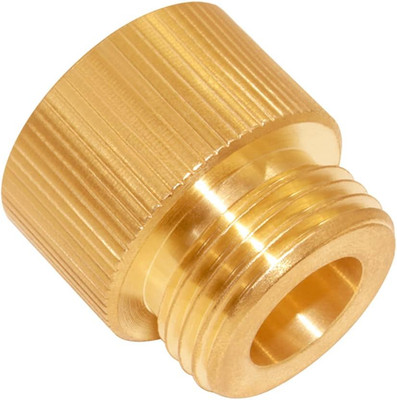 Garden Hose Adapter, 1.125'' Female Thread Measure Diameter to Standard 3/4'' GHT