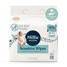 Sensitive Skin Wipes Hypoallergenic Unscented Soft Gentle Cleansing Cloths 216
