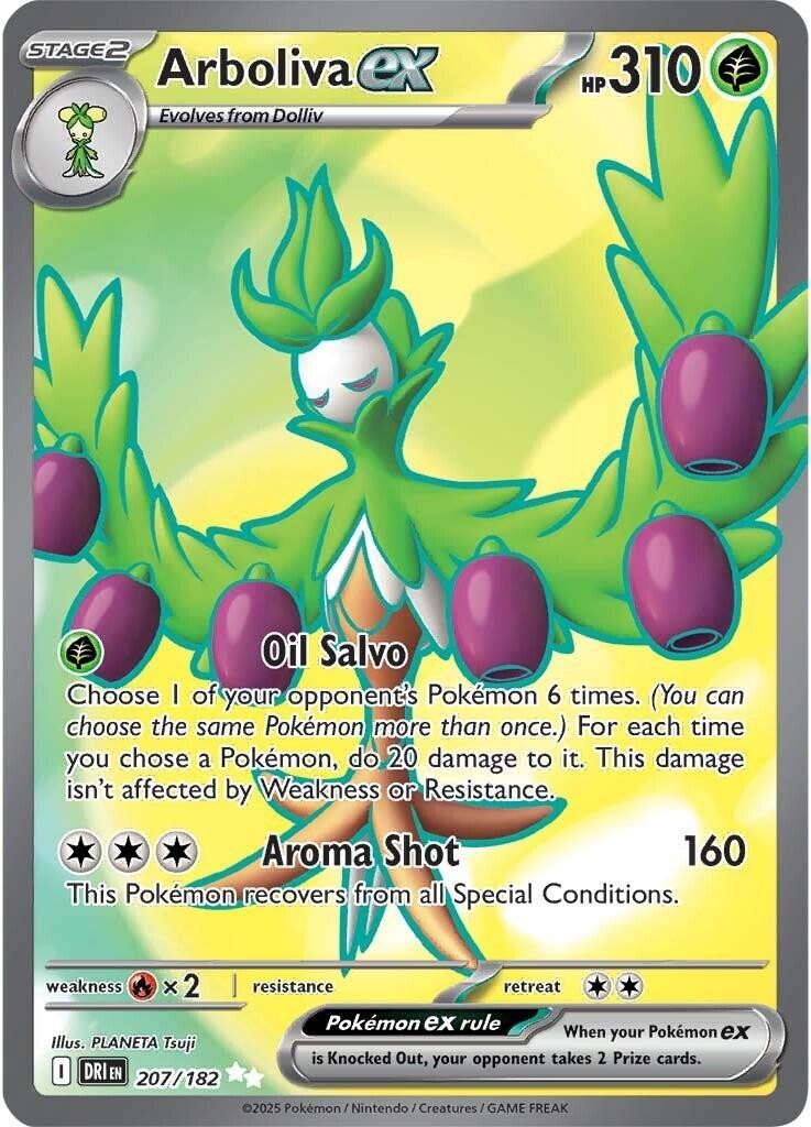 Arboliva ex 207/182 Holofoil Destined Rivals NM EN