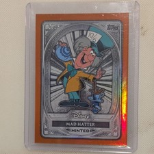 Topps 2025 Disney Minted Serial Numbered Mad Hatter Queen of Hearts Cards