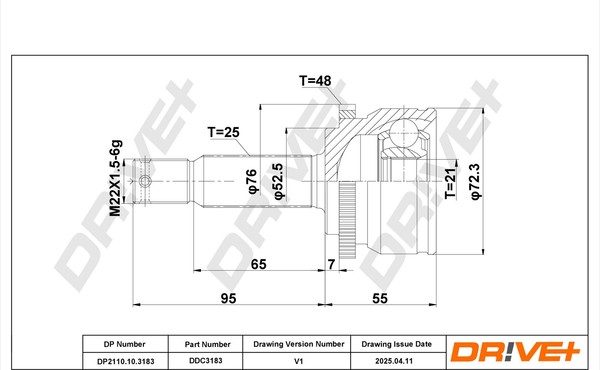 Dr!ve+ Gelenk Gelenksatz Antriebswelle FüR Hyundai I20 PB PBT-image