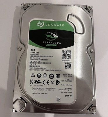 Seagate BarraCuda 1TB 3.5in SATA HDD 7200RPM 64MB Cache ST1000DM010