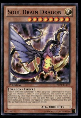 Soul Drain Dragon SHSP-EN013 Shadow Specters C LP Yu-Gi-Oh!
