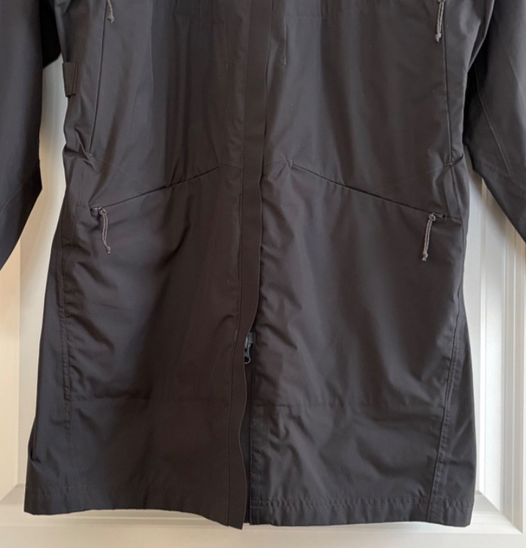 REI E1 Elements Nylon RainCoat Jacket Trench L Bl… - image 10