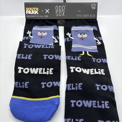 Odd Sox Comedy Central South Park Towelie Size 6-13 Novelty Crew Socks 2024 New
